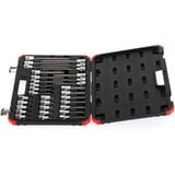 GEDORE Jeu d'embouts de clé à douille à vis rouge, 1/2", Clés mixtes à cliquet Noir/Rouge