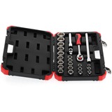 GEDORE R69013024 douills et ensemble de douilles, Clés mixtes à cliquet Rouge/Noir, 85 mm