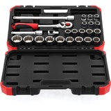 GEDORE R69013024 douills et ensemble de douilles, Clés mixtes à cliquet Rouge/Noir, 85 mm