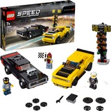 LEGO Speed Champions Dodge Challenger SRT Demon 2018 et Dodge Charger R/T 1970 - 75893, Jouets de construction Jeu de construction, Garçon/Fille, 7 an(s), 478 pièce(s), 519 g