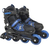 L.A. Sports Patins à roulettes inline Soft-Boot Stars, Rollers Bleu/Noir, Tailles 29-33,bleu/noir, réglable