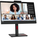 Lenovo ThinkVision T24mv-30 Moniteur 23.8" Noir, 1x DisplayPort, 1x HDMI, 2x USB-C, 4x USB-A, 1x RJ-45, 60,5 cm (23.8"), 1920 x 1080 pixels, Full HD, LED, 6 ms, Noir