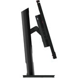 Lenovo ThinkVision T24mv-30 Moniteur 23.8" Noir, 1x DisplayPort, 1x HDMI, 2x USB-C, 4x USB-A, 1x RJ-45, 60,5 cm (23.8"), 1920 x 1080 pixels, Full HD, LED, 6 ms, Noir