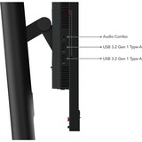 Lenovo ThinkVision T24mv-30 Moniteur 23.8" Noir, 1x DisplayPort, 1x HDMI, 2x USB-C, 4x USB-A, 1x RJ-45, 60,5 cm (23.8"), 1920 x 1080 pixels, Full HD, LED, 6 ms, Noir