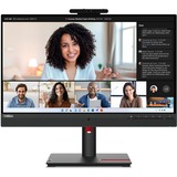Lenovo ThinkVision T24mv-30 Moniteur 23.8" Noir, 1x DisplayPort, 1x HDMI, 2x USB-C, 4x USB-A, 1x RJ-45, 60,5 cm (23.8"), 1920 x 1080 pixels, Full HD, LED, 6 ms, Noir