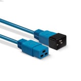 Lindy 30122 câble électrique Bleu 3 m Coupleur C19 Coupleur C20, Câble d'extension Bleu, 3 m, Coupleur C19, Coupleur C20, 250 V, 16 A