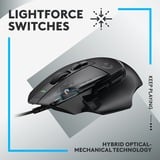 Logitech G502 X, Souris gaming Noir