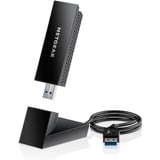 Netgear Nighthawk AXE3000 WLAN 1200 Mbit/s, Adaptateur WLAN Sans fil, USB, WLAN, Wi-Fi 6E (802.11ax), 1200 Mbit/s, Noir