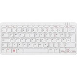 Raspberry Pi Foundation Clavier officiel Raspberry Pi Blanc/Rouge, Layout DE, TKL