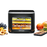 Rommelsbacher Mini déshydrateur DA 450, Séchoir automatique Acier inoxydable/Noir