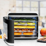 Rommelsbacher Mini déshydrateur DA 450, Séchoir automatique Acier inoxydable/Noir