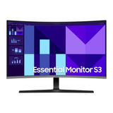 Samsung Moniteur Essential S32D396GAU 32" incurvé Noir, 1x HDMI, 1x VGA, 81,3 cm (32"), 1920 x 1080 pixels, Full HD, LCD, 4 ms, Noir