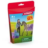 Schleich HORSE CLUB Mini Monde – Séance de soins avec Kim, Jeu de construction Animal, Horses, Pocket Sets, 5 an(s), Multicolore