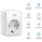 TP-Link Tapo P100 Prise intelligente 2300 W Blanc, Switch socket Blanc, Sans fil, Bluetooth / Wi-Fi, 2,4 MHz, 802.11b, 802.11g, Wi-Fi 4 (802.11n), Intérieure, Blanc