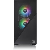 Thermaltake Divider 170 TG ARGB, Moyenne tour Noir, 1x USB-A 2.0 | 2x USB-A 3.2 (5 Gbit/s) | 1x Audio | Window-kit