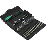 Wera 8100 SA 14 Ensemble de cliquets Zyklop Comfort, 1/4", Set d'outils Noir/Vert