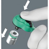 Wera 8100 SA 14 Ensemble de cliquets Zyklop Comfort, 1/4", Set d'outils Noir/Vert