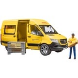 bruder MB Sprinter DHL avec chauffeur, Modèle réduit de voiture Jaune, 02671