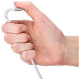 goobay Supersoft USB-C > USB-C 2.0, Câble Blanc, 0,5 mètre