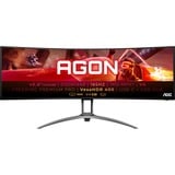 AOC AG493UCX2 49" Moniteur UltraWide gaming incurvé  Noir, 3x HDMI, DisplayPort, 3x USB-A, USB-C, 165 Hz