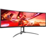 AOC B2 AG493UCX2 écran plat de PC 124 cm (48.8") 5120 x 1440 pixels Quad HD LED Noir, Moniteur gaming Noir, 124 cm (48.8"), 5120 x 1440 pixels, Quad HD, LED, 4 ms, Noir
