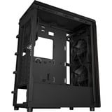 ASUS  boîtier midi tower Noir | 2x USB-A | 1x USB-C | Verre Trempé