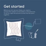 Beurer HK 77 Heaty bleu obsidienne, Coussin chauffant Bleu foncé