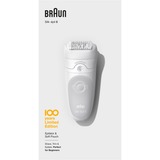 Braun Silk-épil 5 81728163 épilateur Blanc, Appareil à épiler Blanc/Gris clair, Blanc, Abdomen, Aisselles, Arrière de la cuisse, Bikini, Fessiers, Coffre, Cuisse avant, Tête,..., Rasage, Allemagne, Om hygiënische redenen raden wij af het apparaat te delen met andere..., Batterie