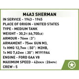 COBI M4A3 Sherman, Jouets de construction 