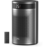 DREO Chauffage soufflant Atom 416, Radiateur soufflant Noir/Argent
