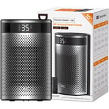 DREO Chauffage soufflant Atom 416, Radiateur soufflant Noir/Argent