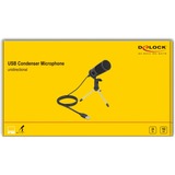 DeLOCK Microphone à condensateur USB Noir