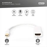 Digitus AK-340404-001-W, Adaptateur Blanc