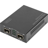 Digitus Convertisseur de média Gigabit Multimode/Monomode SFP, Media Converter Noir