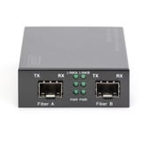 Digitus Convertisseur de média Gigabit Multimode/Monomode SFP, Media Converter Noir