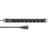 Digitus DN-95410-R, Multiprise Rouge/en aluminium