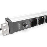 Digitus DN-95410-R, Multiprise Rouge/en aluminium