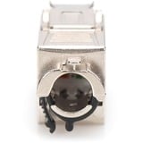 Digitus Module Keystone Cat. 8.1, blindé, Module de Keystone Argent/Blanc