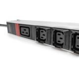 Digitus PDU IT de base avec profilé en aluminium, 27 prises, 24x C13, 3x C19, Multiprise Noir/en aluminium
