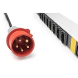 Digitus PDU IT de base avec profilé en aluminium, 27 prises, 24x C13, 3x C19, Multiprise Noir/en aluminium