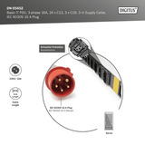 Digitus PDU IT de base avec profilé en aluminium, 27 prises, 24x C13, 3x C19, Multiprise Noir/en aluminium