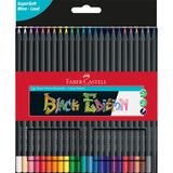 Faber-Castell Crayon de couleur Black Edition, Bundle Noir, 24 pièces