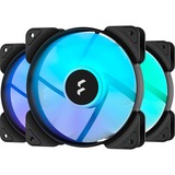 Fractal Design Aspect 12 RGB PWM Black Frame 3 Fan, Ventilateur de boîtier Noir/Blanc, 3 pièces