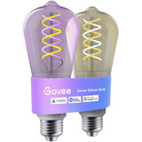 Govee Ampoule Edison intelligente E27 500lm (lot de 2), Lampe à LED 