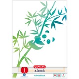 Herlitz GREENline bloc-notes A4 50 feuilles Vert, Blanc, Bloc note Image, Vert, Blanc, A4, 50 feuilles, 70 g/m², Papier ligné