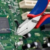 KNIPEX Pince coupante électronique 77 02 115, Tenailles de cran Rouge/Bleu