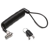 Kensington Câble de sécurité MicroSaver 2.0 portable — Clé passe, Verrou antivol Noir, 1,8 m, Clé, Acier au carbone, Charbon, Argent