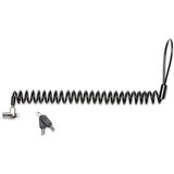 Kensington Câble de sécurité MicroSaver 2.0 portable — Clé passe, Verrou antivol Noir, 1,8 m, Clé, Acier au carbone, Charbon, Argent