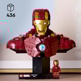LEGO Marvel - Buste Iron Man MK4, Jouets de construction 76327