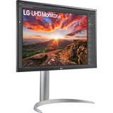 LG 27UP85NP-W 27" 4K Ultra HD Moniteur Argent/Noir, 2x HDMI, 1x DisplayPort, 2x USB-A, 1x USB-C